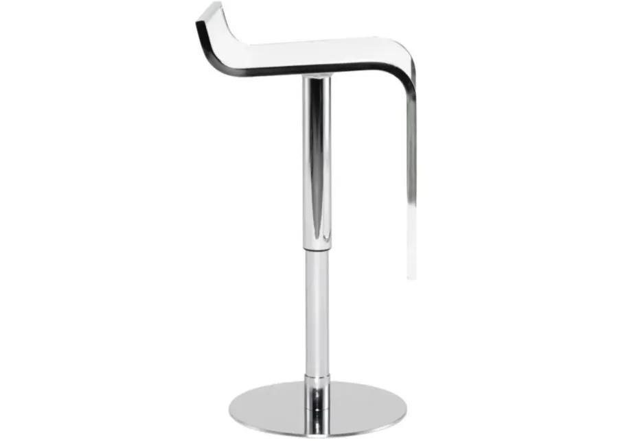 Alexander Adjustable Stool in WHITE by Nuevo