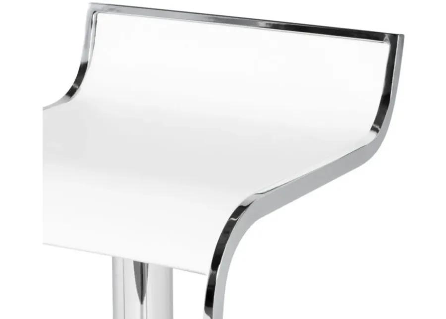 Alexander Adjustable Stool in WHITE by Nuevo