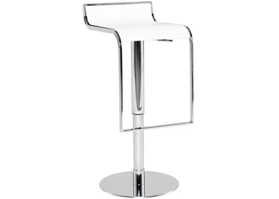 Alexander Adjustable Stool in WHITE by Nuevo