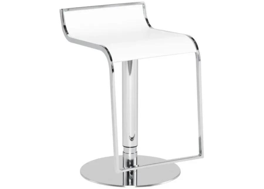 Alexander Adjustable Stool in WHITE by Nuevo