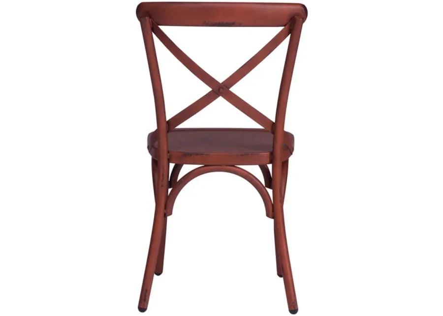Vintage Series X Back Dining Chair-Set of 2 in Red by Liberty Furniture