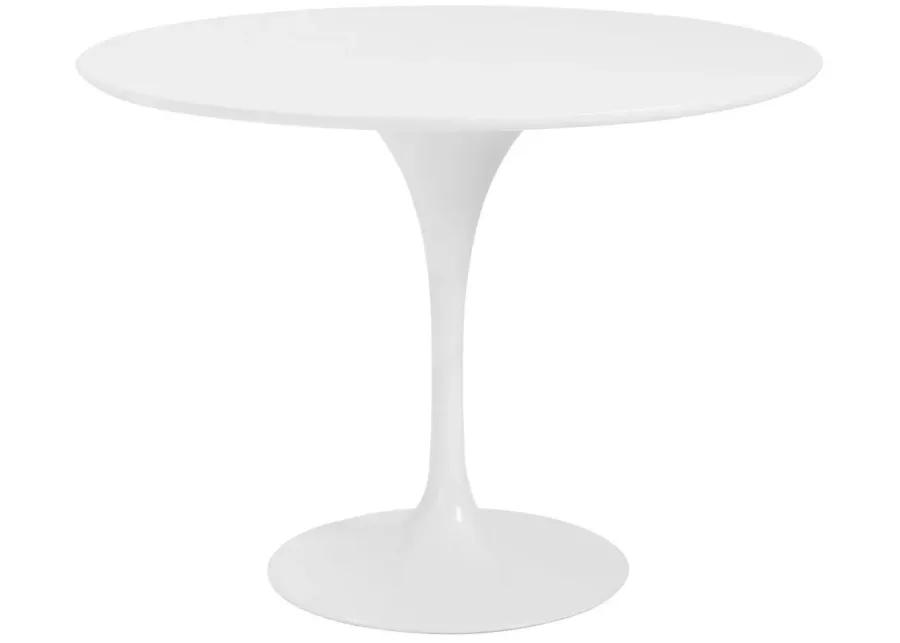 Astrid 40" Round Table in White by EuroStyle