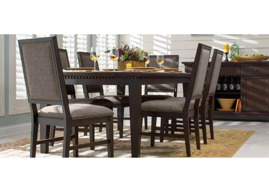 Landburn 7-pc. Dining Set in Rustic Brown by Bellanest