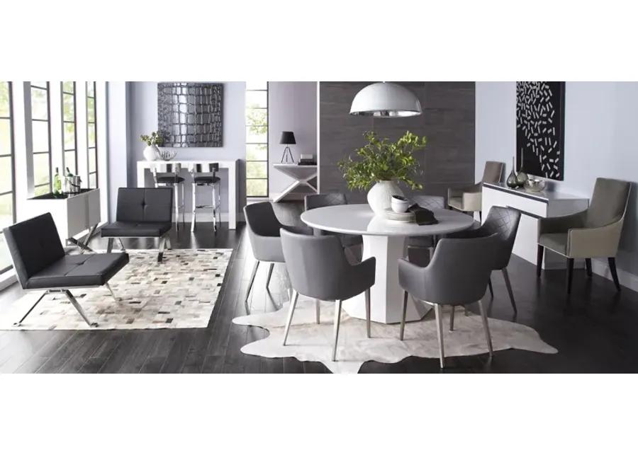 Sanara 55" Dining Table in White by Sunpan