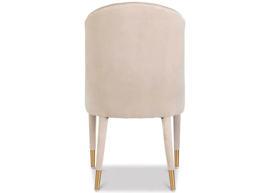 Brie Champagne Armless Chair