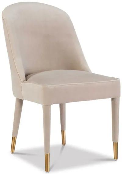 Brie Champagne Armless Chair