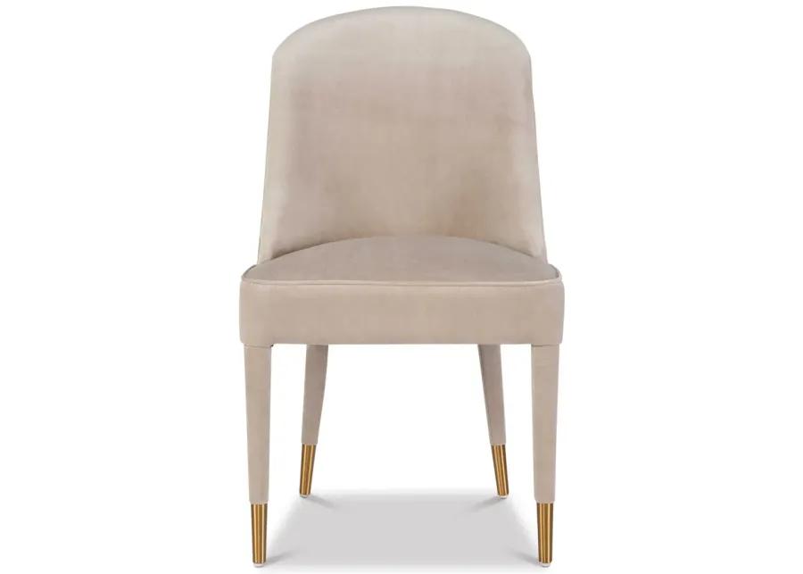 Brie Champagne Armless Chair