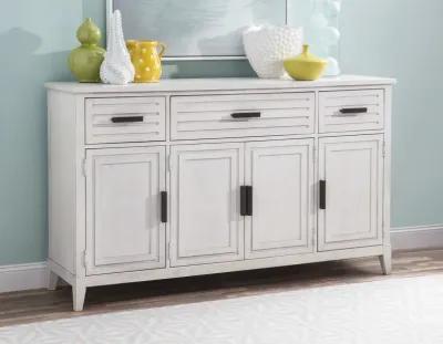 Egret Credenza - Sand Dollar White