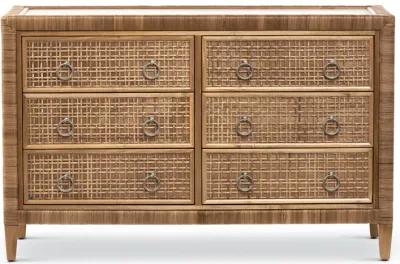 Coral Bay 6-Drawer Dresser in Natural