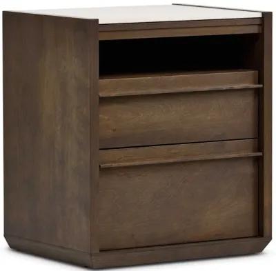 Clark 2 Nightstand With Open Shelf