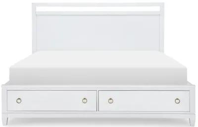 Siesta Key King Storage Bed - Polar White