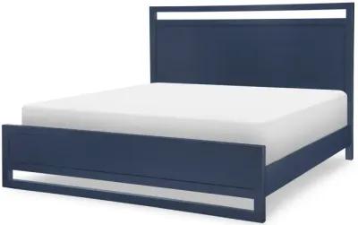 Siesta Key King Panel Bed - Navy Blue