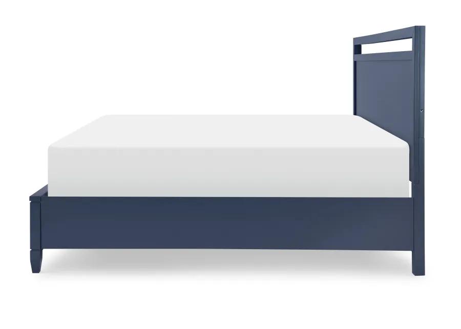 Siesta Key Queen Storage Bed - Navy Blue