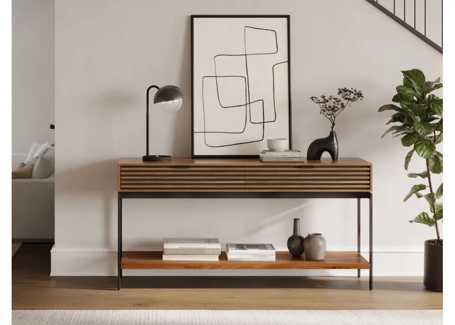 Cora Console Table - Natural Walnut