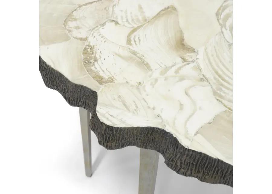 Chloe Fossilized Clam Console Table