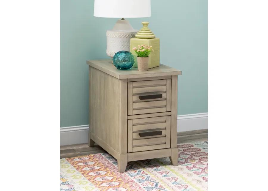 Egret Chairside Table - Soft Sand