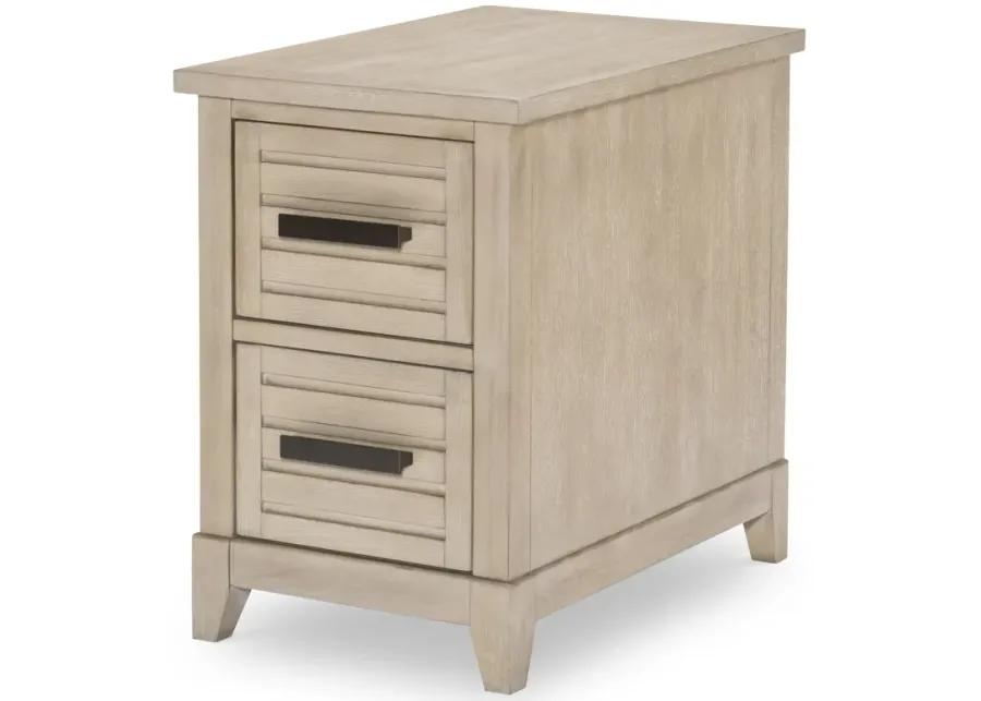 Egret Chairside Table - Soft Sand