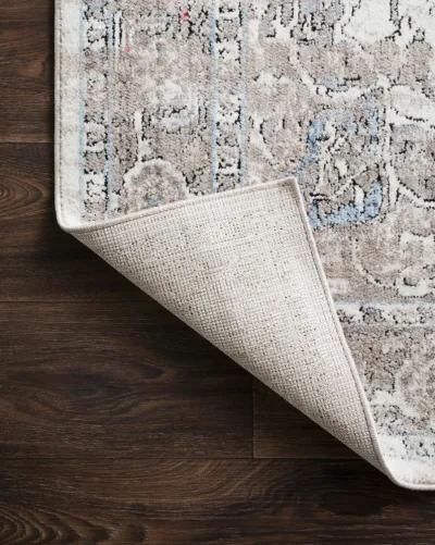 7'10"X10'6" Dante Ivory/Stone Rug