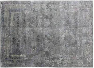 8' X 10' Gray/Purple Hand Knotted Rug