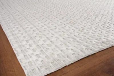 8' X 10' Ivory Hand Made Rug