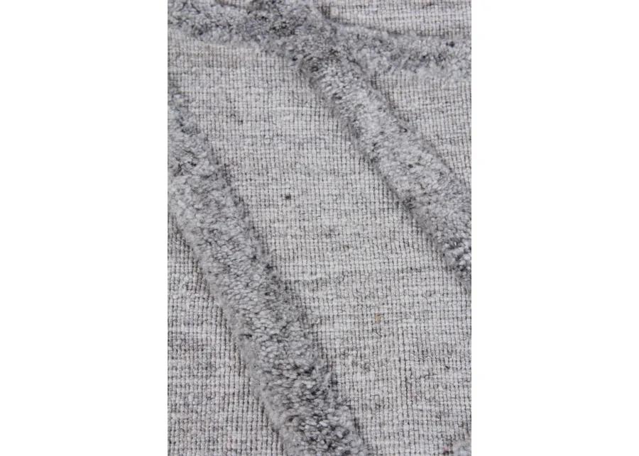 8' X 10' Gray/Silver Handmade Rug