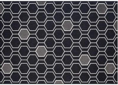 8X10 Geo-Black Rug