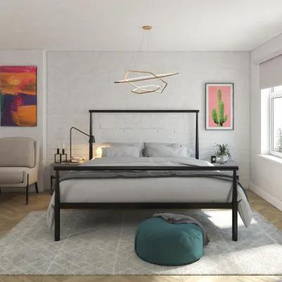 Calixa Modern Metal Bed with Multiple Height Adjustment Options