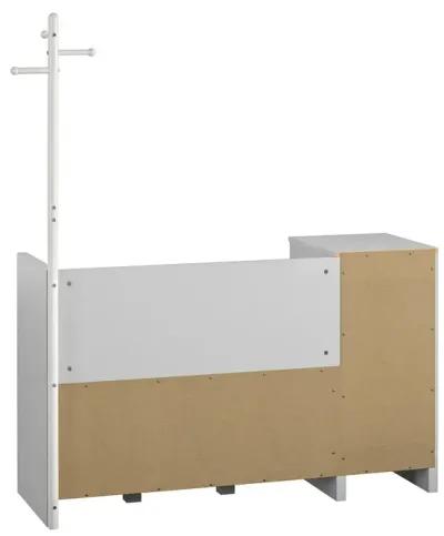 Jocelyn Storage Bench and Coat Rack with 6 Shelves