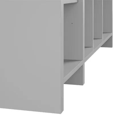 Jocelyn Storage Bench and Coat Rack with 6 Shelves