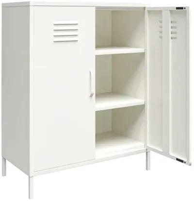 Shadwick 2 Door Metal Locker Style Accent Storage Cabinet