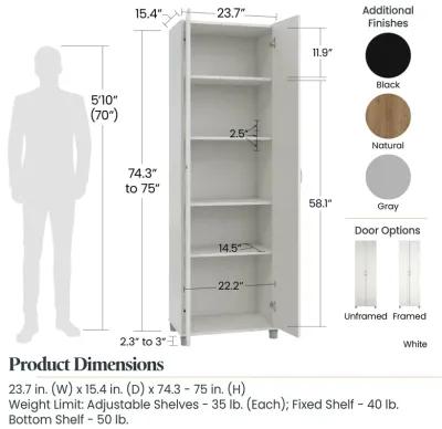 Basin 24 Inch 2 Door Utility Storage Cabinet