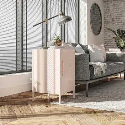 Shadwick 1 Door Metal Locker Style Livingroom End Table