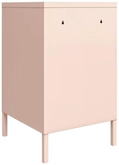 Shadwick 1 Door Metal Locker Style Livingroom End Table