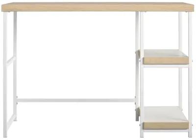 Kimberly Kids Desk with Reversible Shelves and Large Work Surface