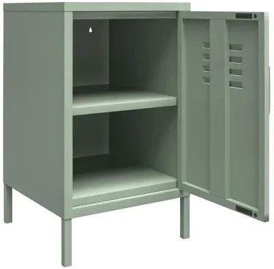 Shadwick 1 Door Metal Locker Style Livingroom End Table