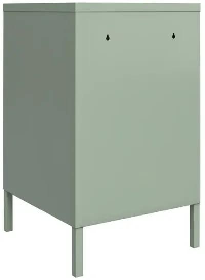 Shadwick 1 Door Metal Locker Style Livingroom End Table