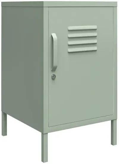 Shadwick 1 Door Metal Locker Style Livingroom End Table