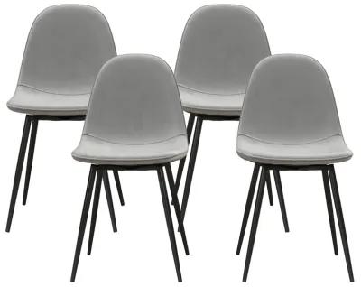 Brandon Upholstered Mid Century Modern Kitchen Dining Chairs, Set of 4