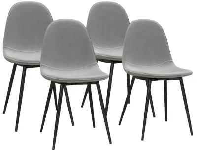 Brandon Upholstered Mid Century Modern Kitchen Dining Chairs, Set of 4