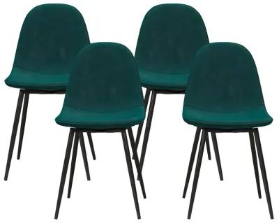 Brandon Upholstered Mid Century Modern Kitchen Dining Chairs, Set of 4