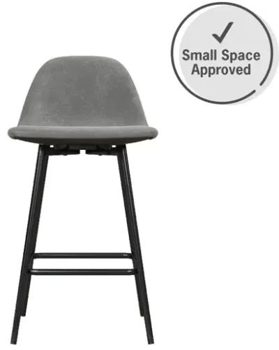 Brandon Upholstered Mid Century Modern Counter Height Bar Stool