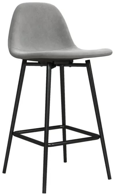 Brandon Upholstered Mid Century Modern Counter Height Bar Stool