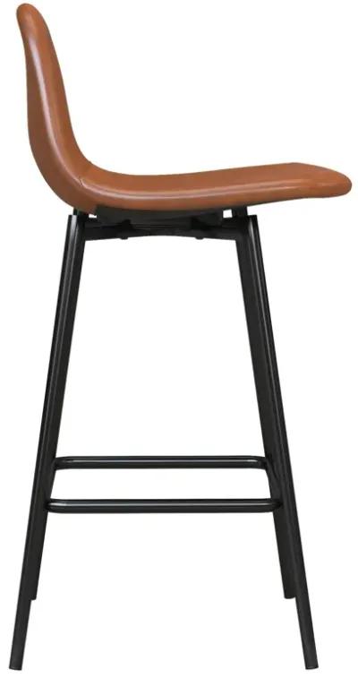 Brandon Upholstered Mid Century Modern Counter Height Bar Stool