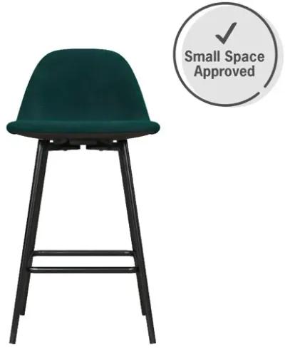 Brandon Upholstered Mid Century Modern Counter Height Bar Stool