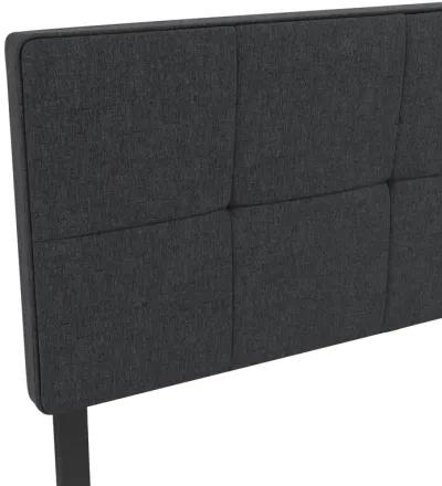 Tyler Linen Upholstered Square Tufted Headboard with Adjustable Height