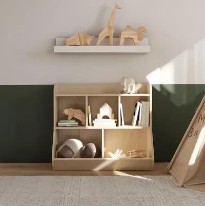 Jocelyn Storage Bookcase and Toy Box with 5 Open Compartments