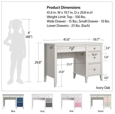 Monarch Hill Poppy Kids Desk with 2 Sets of Knobs