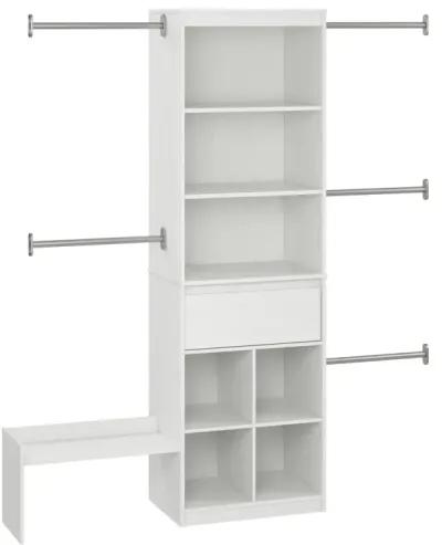 Grow with Me Adjustable Closet Organizer System with Adjustable Poles