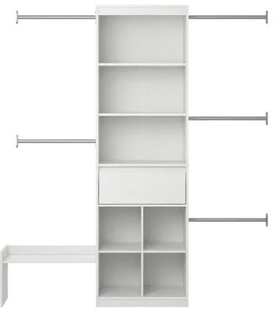 Grow with Me Adjustable Closet Organizer System with Adjustable Poles