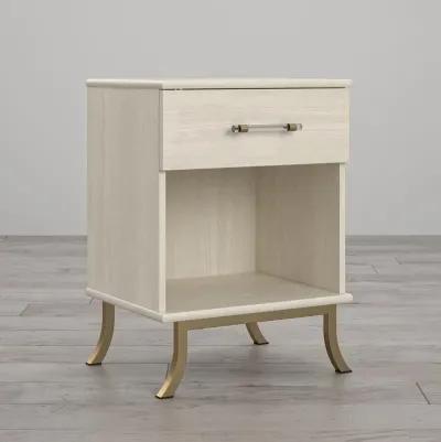 Monarch Hill Clementine White Nightstand with 1 Drawer